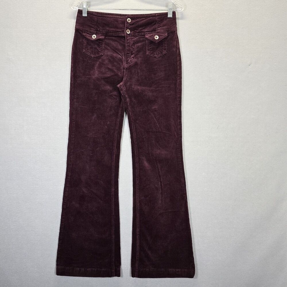 Pilcro High Rise Bootcut Corduroy Trouser Jeans Size 27 ( 28 X 29 )